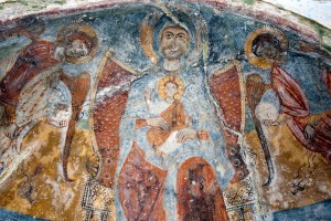 Madonna delle Croci, affresco XIII sec